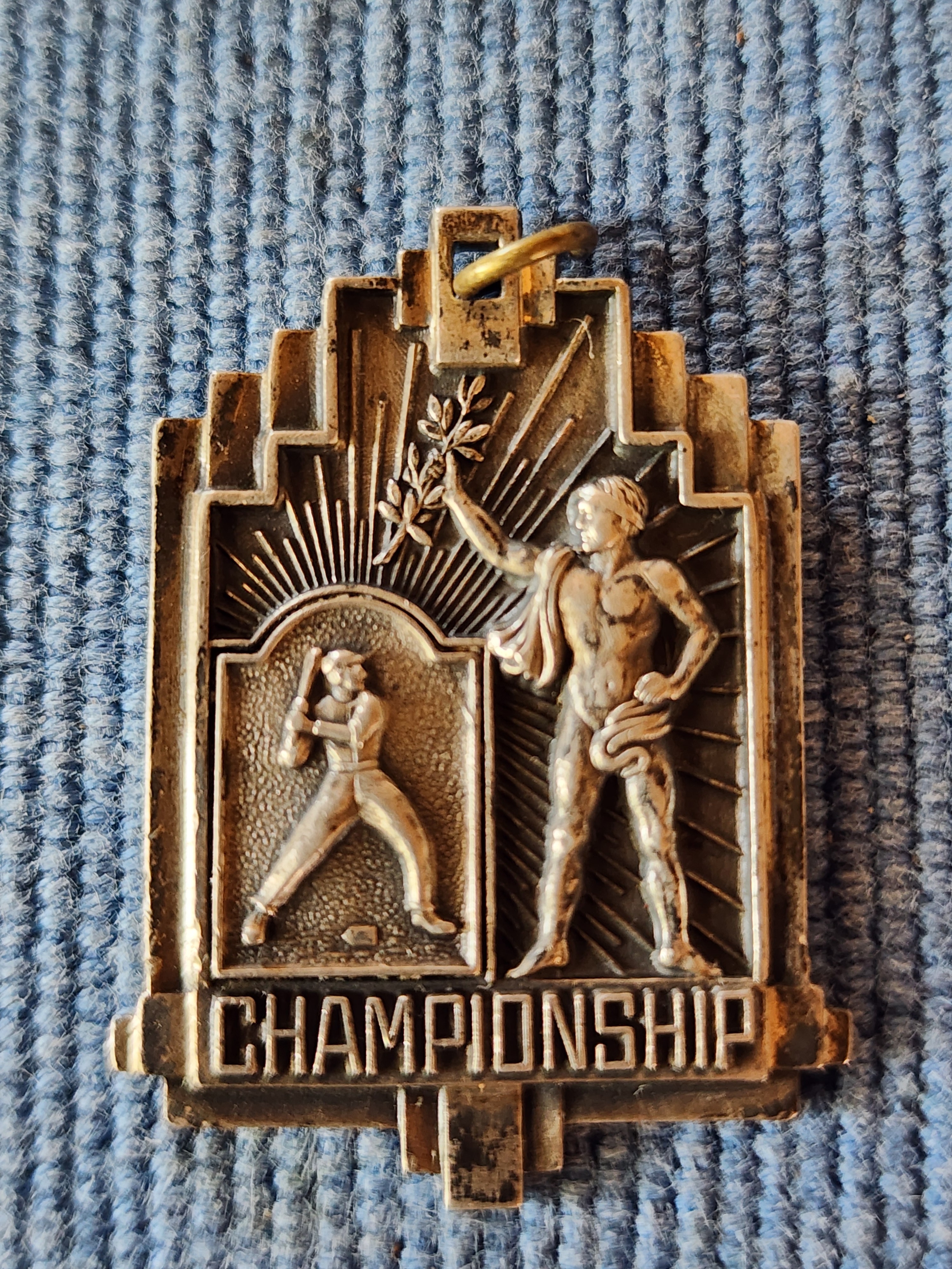 Vintage Sterling 1942 State Championship Baseball Medal Vintage Sterling 1942 State Championship Baseball Medal